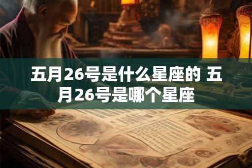 五月26号是什么星座的 五月26号是哪个星座