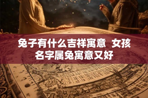 兔子有什么吉祥寓意  女孩名字属兔寓意又好