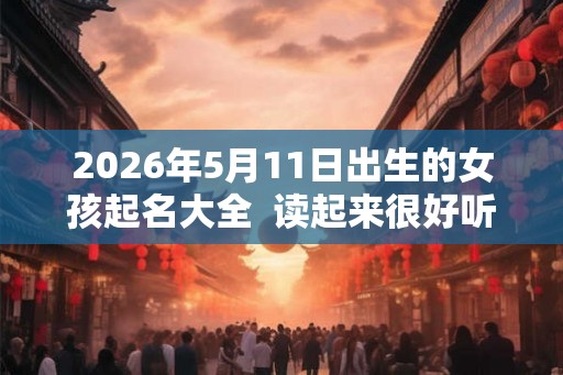 2026年5月11日出生的女孩起名大全  读起来很好听