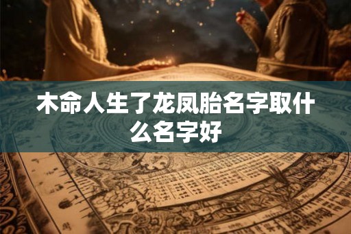 木命人生了龙凤胎名字取什么名字好