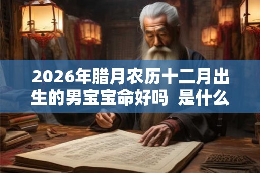 2026年腊月农历十二月出生的男宝宝命好吗  是什么命