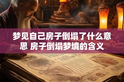 梦见自己房子倒塌了什么意思 房子倒塌梦境的含义