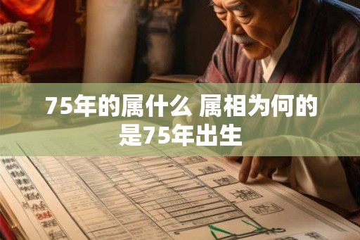 75年的属什么 属相为何的是75年出生