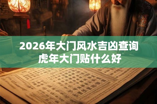 2026年大门风水吉凶查询 虎年大门贴什么好