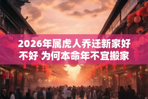 2026年属虎人乔迁新家好不好 为何本命年不宜搬家 2026年属虎人乔迁新家好不好 为何本命年不宜搬家