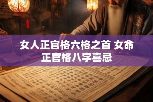 女人正官格六格之首 女命正官格八字喜忌