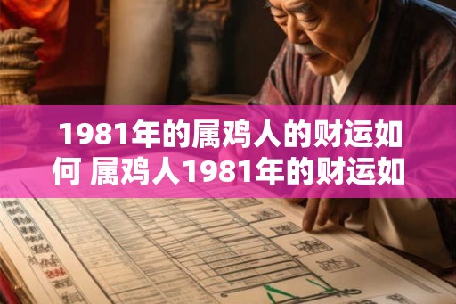 1981年的属鸡人的财运如何 属鸡人1981年的财运如何