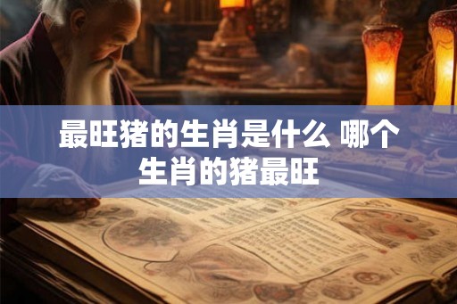 最旺猪的生肖是什么 哪个生肖的猪最旺 最旺猪的生肖是什么 哪个生肖的猪最旺