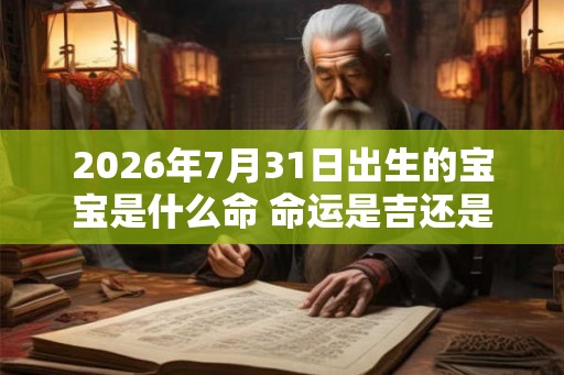 2026年7月31日出生的宝宝是什么命 命运是吉还是凶 2026年7月31日出生的宝宝是什么命 命运是吉还是凶