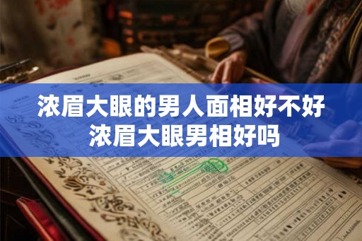 浓眉大眼的男人面相好不好 浓眉大眼男相好吗 浓眉大眼的男人面相好不好 浓眉大眼男相好吗