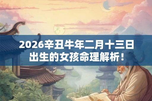 2026辛丑牛年二月十三日出生的女孩命理解析！
