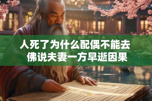 人死了为什么配偶不能去  佛说夫妻一方早逝因果