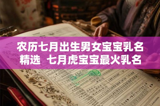 农历七月出生男女宝宝乳名精选  七月虎宝宝最火乳名