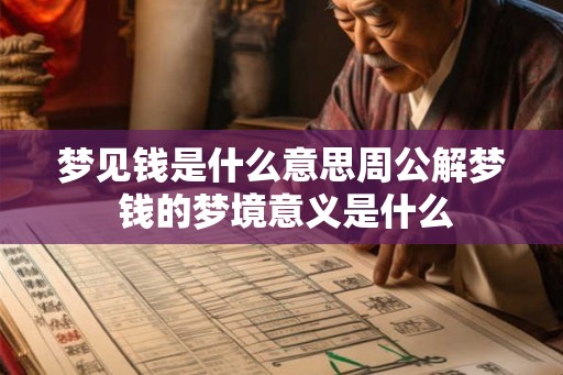 梦见钱是什么意思周公解梦 钱的梦境意义是什么 梦见钱是什么意思周公解梦 钱的梦境意义是什么