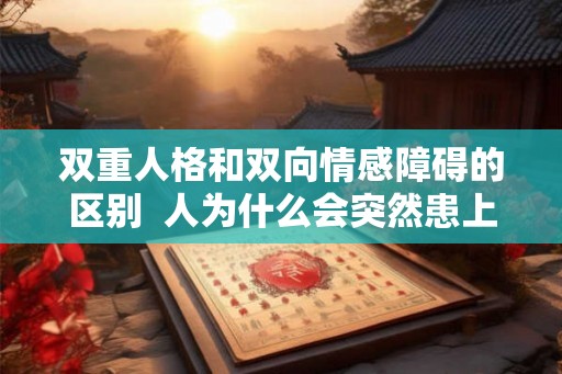 双重人格和双向情感障碍的区别  人为什么会突然患上双向情感障碍