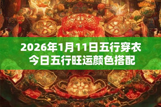 2026年1月11日五行穿衣 今日五行旺运颜色搭配