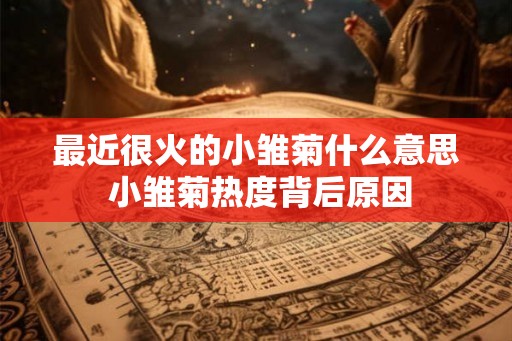 最近很火的小雏菊什么意思 小雏菊热度背后原因