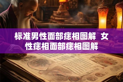 标准男性面部痣相图解  女性痣相面部痣相图解