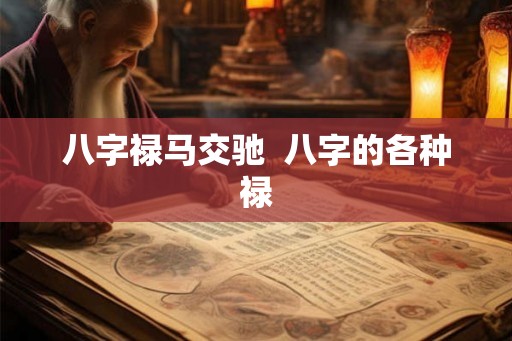 八字禄马交驰  八字的各种禄