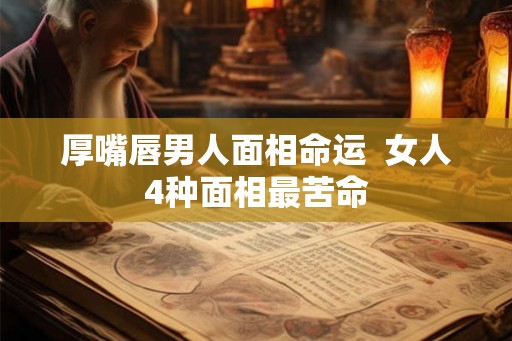 厚嘴唇男人面相命运 女人4种面相最苦命 厚嘴唇男人面相命运 女人4种面相最苦命