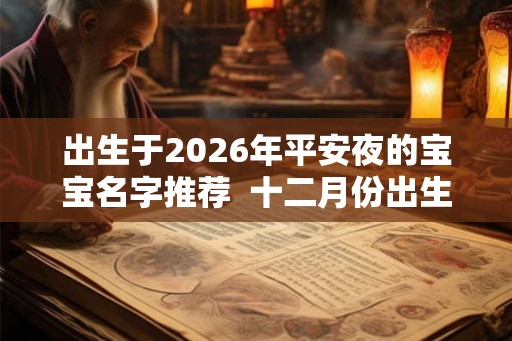 出生于2026年平安夜的宝宝名字推荐  十二月份出生起名