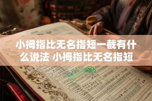 小拇指比无名指短一截有什么说法 小拇指比无名指短为何