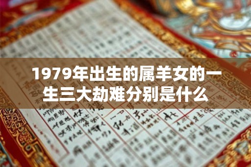 1979年出生的属羊女的一生三大劫难分别是什么