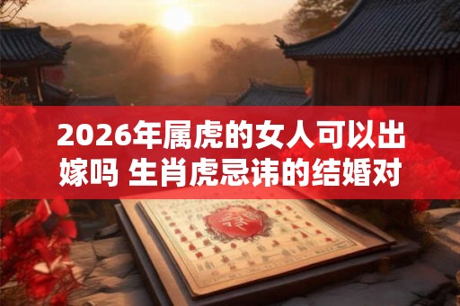 2026年属虎的女人可以出嫁吗 生肖虎忌讳的结婚对象 2026年属虎的女人可以出嫁吗 生肖虎忌讳的结婚对象
