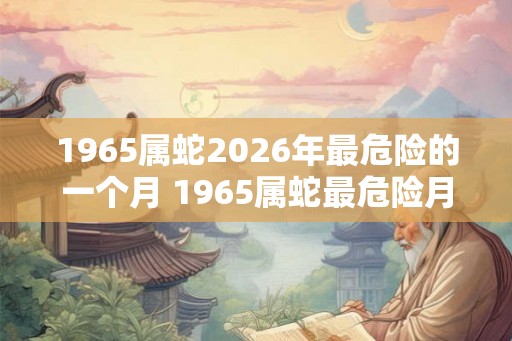 1965属蛇2026年最危险的一个月 1965属蛇最危险月份是哪个