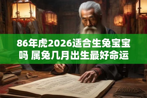 86年虎2026适合生兔宝宝吗 属兔几月出生最好命运 86年虎2026适合生兔宝宝吗 属兔几月出生最好命运