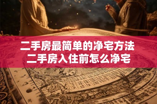 二手房最简单的净宅方法 二手房入住前怎么净宅
