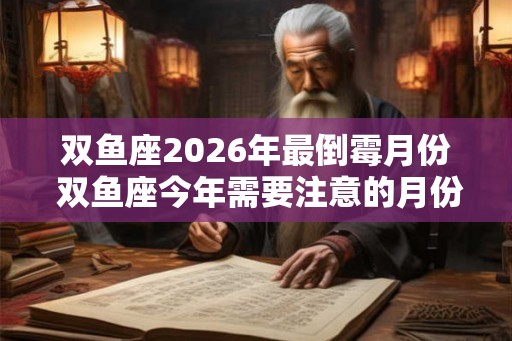 双鱼座2026年最倒霉月份 双鱼座今年需要注意的月份