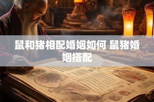 鼠和猪相配婚姻如何 鼠猪婚姻搭配
