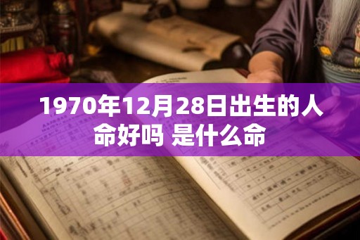 1970年12月28日出生的人命好吗 是什么命