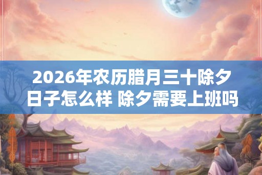 2026年农历腊月三十除夕日子怎么样 除夕需要上班吗