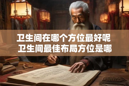 卫生间在哪个方位最好呢 卫生间最佳布局方位是哪