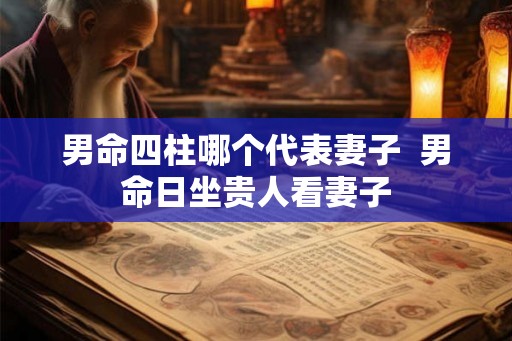 男命四柱哪个代表妻子  男命日坐贵人看妻子