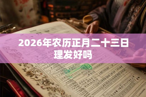 2026年农历正月二十三日理发好吗