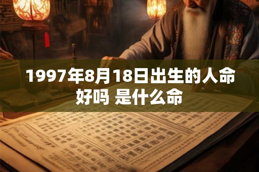 1997年8月18日出生的人命好吗 是什么命