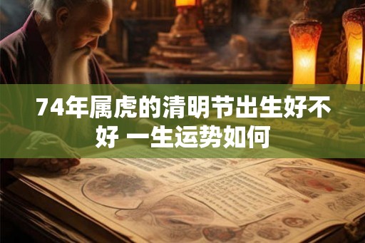74年属虎的清明节出生好不好 一生运势如何