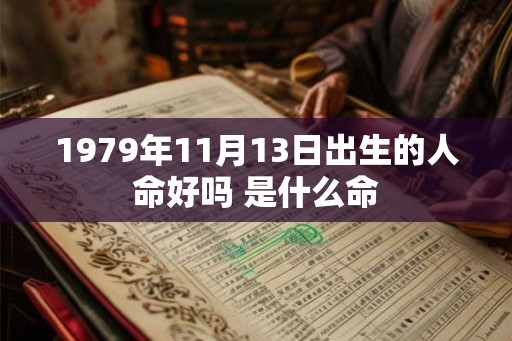 1979年11月13日出生的人命好吗 是什么命