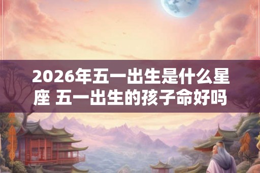 2026年五一出生是什么星座 五一出生的孩子命好吗