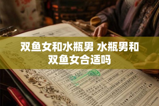双鱼女和水瓶男 水瓶男和双鱼女合适吗