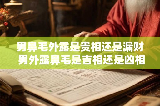 男鼻毛外露是贵相还是漏财 男外露鼻毛是吉相还是凶相