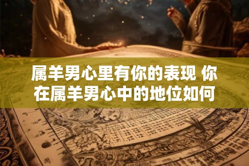 属羊男心里有你的表现 你在属羊男心中的地位如何