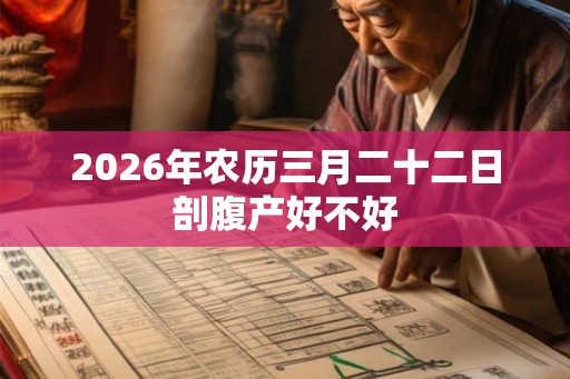 2026年农历三月二十二日剖腹产好不好 2026年农历三月二十二日剖腹产好不好