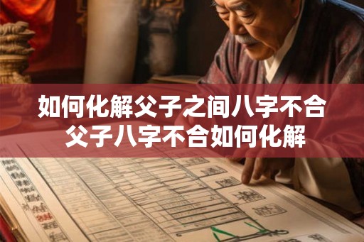 如何化解父子之间八字不合 父子八字不合如何化解