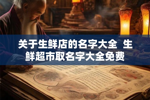 关于生鲜店的名字大全  生鲜超市取名字大全免费