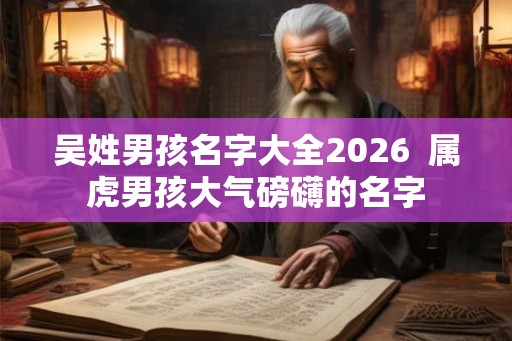 吴姓男孩名字大全2026  属虎男孩大气磅礴的名字