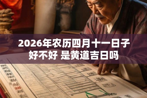 2026年农历四月十一日子好不好 是黄道吉日吗 2026年农历四月十一日子好不好 是黄道吉日吗